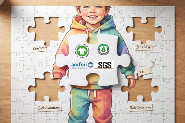 certified sustainable fabric for children's clothing